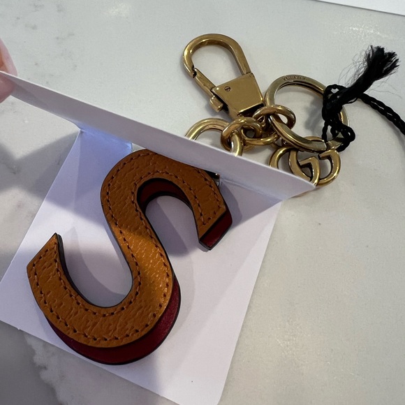 Gucci Leather S Keychain yellow and red - Picture 5 of 5